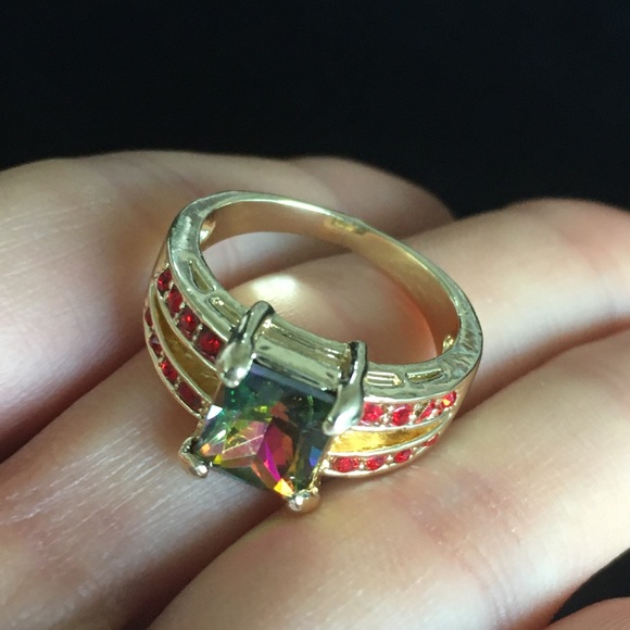 Mystic Rainbow Ring Size 8 - Picture 3 of 5